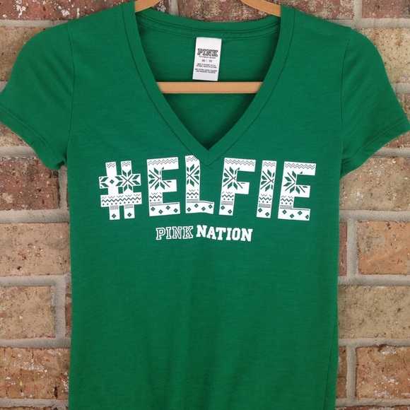 Victoria's Secret Christmas tee "#Elfie" 106 - Picture 2 of 4